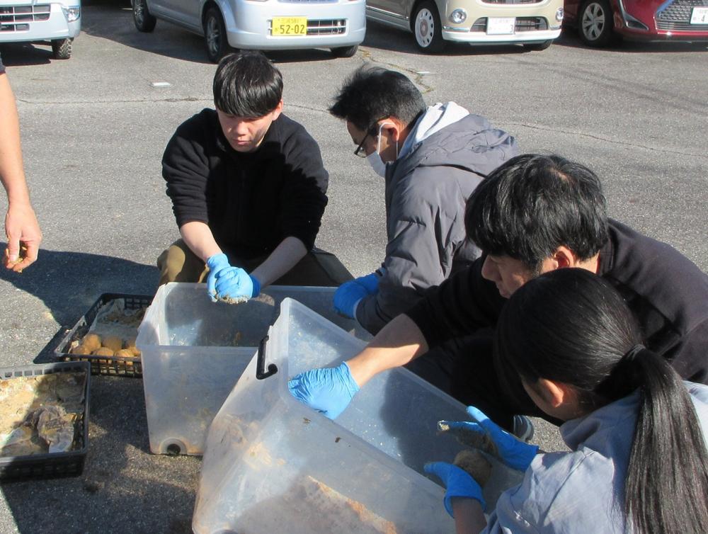 IMG_4032　企業や家族で参加してダンゴにぎり