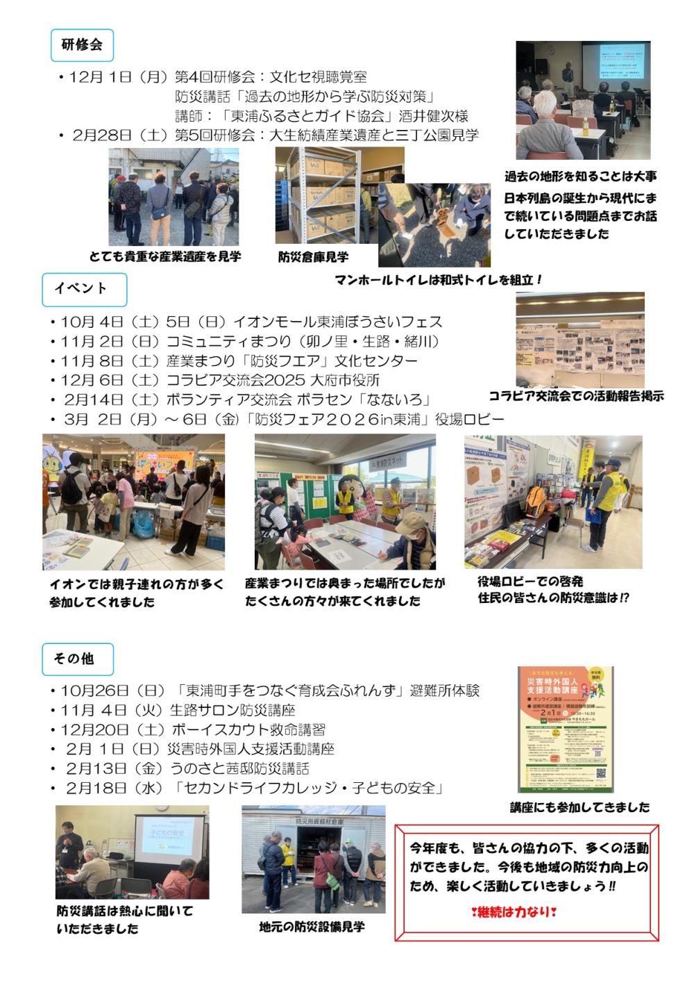 ２０２５年度後期活動報告2