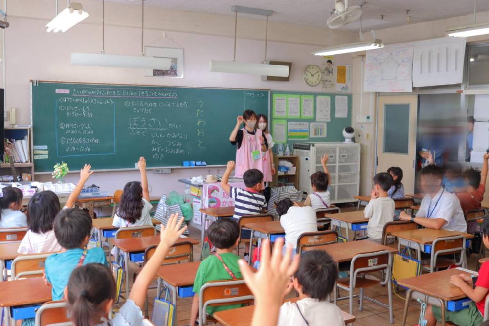 小学校でも防災教室しています