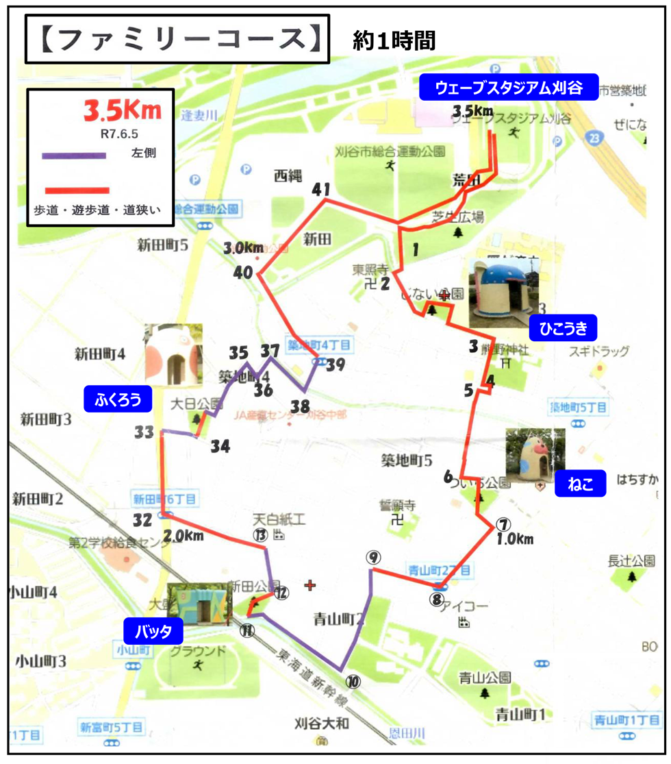「刈谷GOGOウォーキング」ファミリーコース