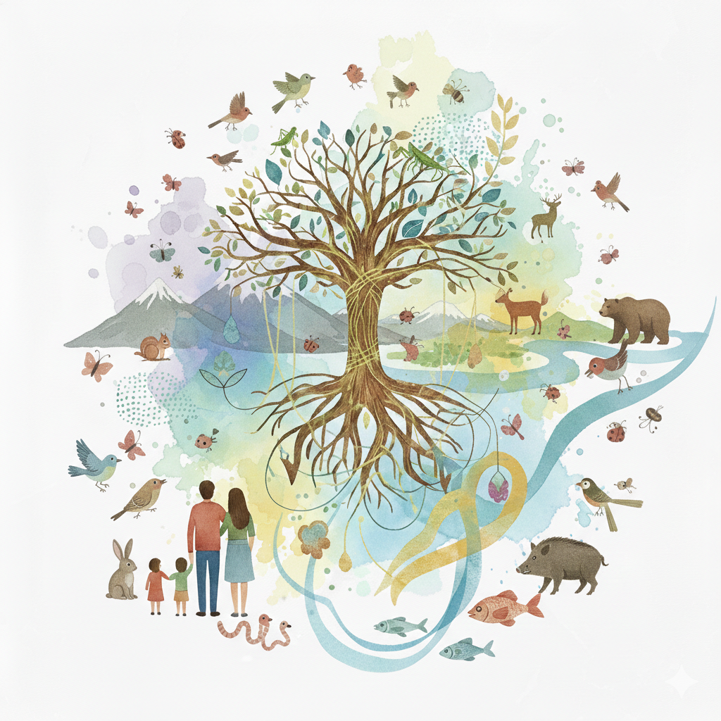 生きとし生けるイラスト