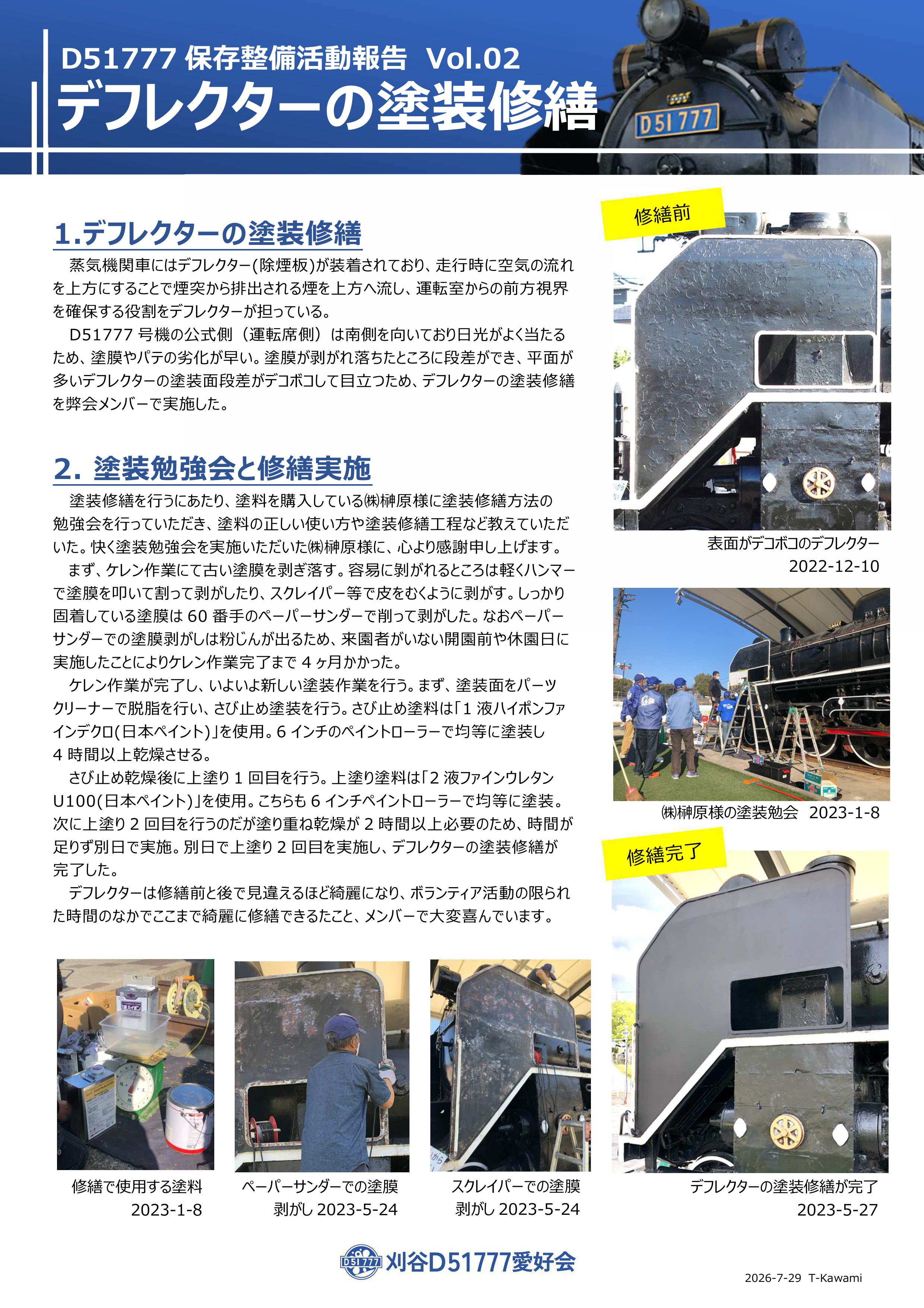 保存活動vol2デフ修繕